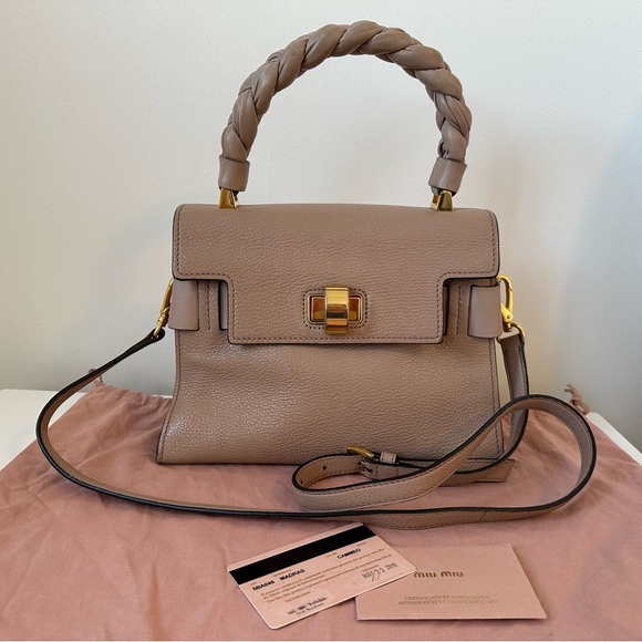 miumiu madras handle bag - Picture 2 of 9